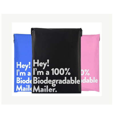 Matte Black Pink 100% Tas Mailer Biodegradable Kartun Anak Hadiah Amplop