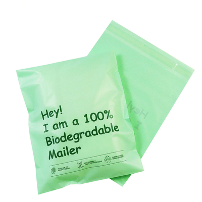 100% Tas Kurir Biodegradable PLA PBAT Plant Starch Clothing Mailing Packaging
