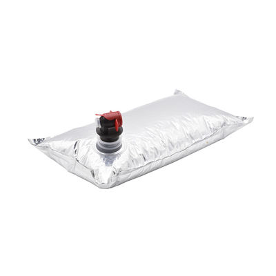 5L Aluminium Foil Spout Bib Bag Dalam Kotak Untuk 2 Botol Anggur Dispenser
