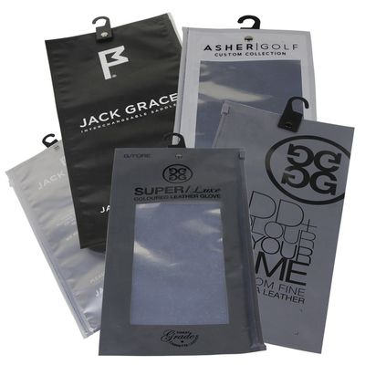 80mic 16 * 18cm k Packaging Bag Resealable dapat didaur ulang Untuk Sarung Tangan