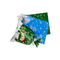 Liburan Ulang Tahun Santa Drawstring Candy Tas Pembungkus Kado Kecil Dengan Dasi Pita