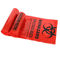 LLDPE Red Clinical Waste Bags, 30 * 36 &quot;Tas Pembuangan Limbah Medis