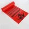 24 X 31in Plastik Merah Biohazard Trash Bag Roll Digunakan di Rumah Perawatan