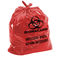 Merah 19 * 23di Tas Sampah Biohazard Autoclavable Biodegradable