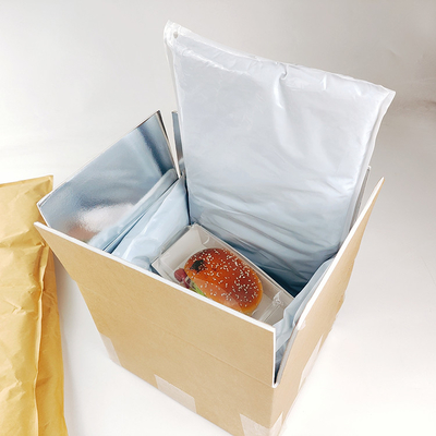 Disesuaikan 8in 10in 12in termal terisolasi Shipping Box Liner PE terisolasi tas Liner