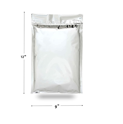 Ukuran khusus 12 * 15 Inch Thermal Cooler Aluminium Foil Envelope Isolated Mailer Bag