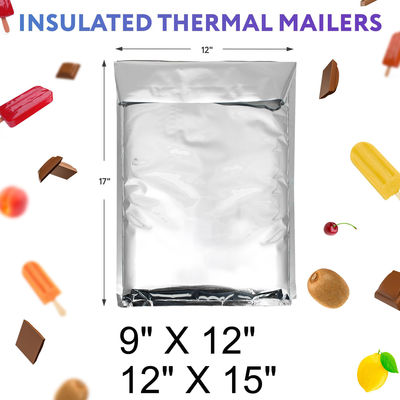 Folium aluminium logam sekali pakai panas dingin termal terisolasi bubble cooler mailers amplop